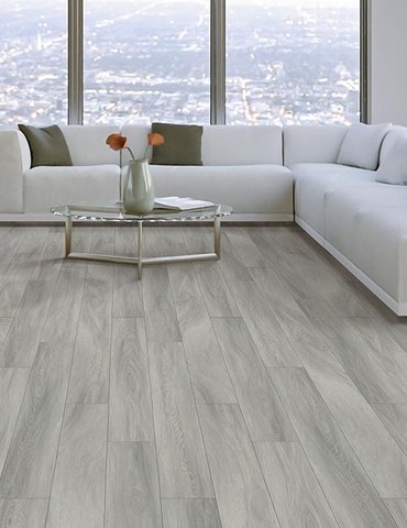 Living Room Gray Greige Luxury Vinyl Plank LVP -  Pulskamps Flooring Plus in Batesville, IN