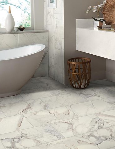 Bathroom Porcelain Marble Tile - Pulskamps Flooring Plus in Batesville, IN