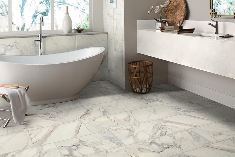 Bathroom Porcelain Marble Tile - Pulskamps Flooring Plus in Batesville, IN